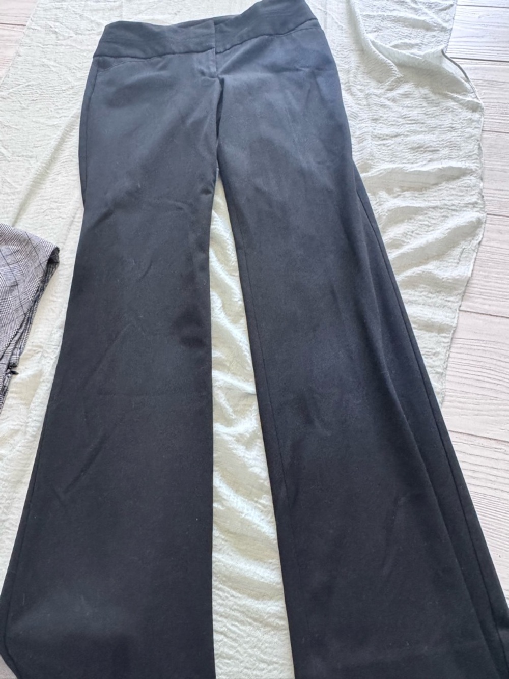 Express Women's Black Wide-Leg Ponte Trousers